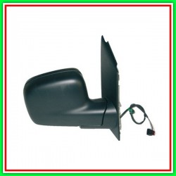 Retrovisore Destro Elettrico-Nero-Termico-Convesso-Cromato Vw Caddy-(Anno 2010-2015)