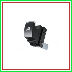 Interruttore Alzacristallo Nero/Bordo Cromato-Porta Anteriore Destra/Porta Posteriore Destra-Sinistra-3 Pins