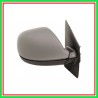Retrovisore Destro Elettrico-Termico Con Primer-Convesso-Cromato-5 Pins Vw T5-(Anno 2009-2015)