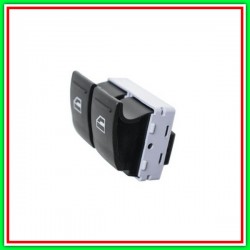 Pulsantiera Nera-2 Interruttori-Alzacristallo Porta Anteriore Sinistra-4 Pins Vw T5-(Anno 2009-2015)