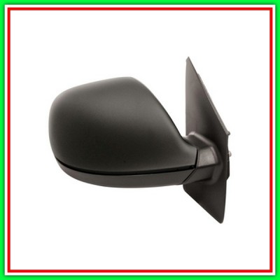 Retrovisore Destro Elettrico-Nero-Termico-Convesso-Cromato-5 Pins 12H5P Vw T5-(Anno 2009-2015)