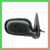 Retrovisore Sinistro A Cavi-Nero-Convesso-Cromato Nissan Micra K11-(Anno 2000-2002)