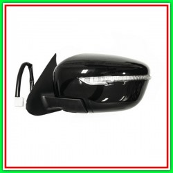 Retrovisore Sinistro Elettrico-Nero-Termico-Con Fanale-Convesso-Cromato Nissan Juke-(Anno 2014-2019)
