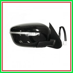 Retrovisore Destro Elettrico-Nero-Con Fanale-Chiudibile-Convesso-Cromato Nissan Juke-(Anno 2014-2019)