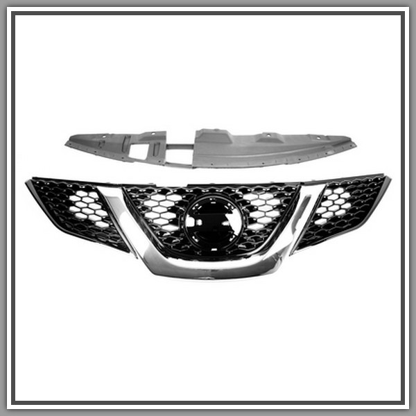 Lucida Black Radiator Grille With Chrome Molding NISSAN Qashqai-(Year 2014-2017)
