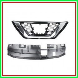 Black Radiator Grille With Chrome Molding NISSAN Qashqai-(Year 2017 Onwards)