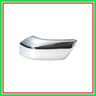 Cantonal Left Chrome-PARAURTI Front NISSAN Navara-King Cab-(Year 1997-2001)