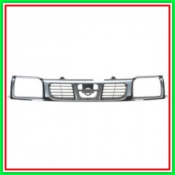 Grey-Silver Chrome Radiator Grille NISSAN Navara-King Cab-(Year 1997-2001)