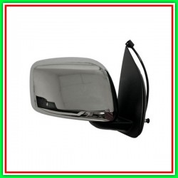 Black-Convex-Chrome Electric Right RearView mirror with NISSAN Navara-Pathfinder (D40)-(Year 2005-2010)