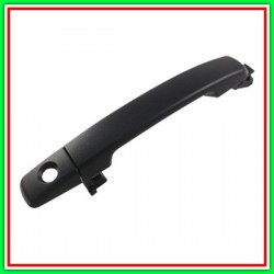 Black Left Front Outer Handle-With Hole NOTTOLINO NISSAN Navara-Pathfinder (D40)-(Year 2005-2010)