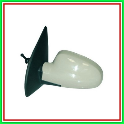 Retrovisore Sinistro Elettrico-Termico Con Primer-Convesso-Cromato ChevroletDaewoo Kalos-(Anno 2002-2006)
