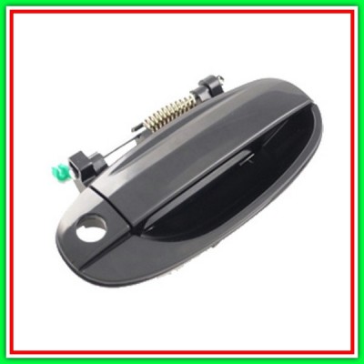 Maniglia Esterna Anteriore Destra-Nero-Liscia Con Foro Nottolino ChevroletDaewoo Kalos-(Anno 2002-2006)