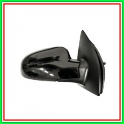 Retrovisore Destro A Cavi-Nero-Convesso-Cromato ChevroletDaewoo Kalos-(Anno 2002-2006)