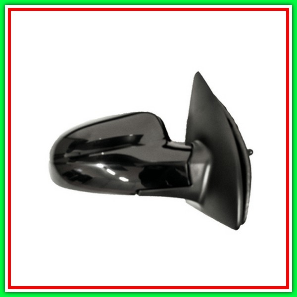Retrovisore Destro A Cavi-Nero-Convesso-Cromato ChevroletDaewoo Kalos-(Anno 2002-2006)