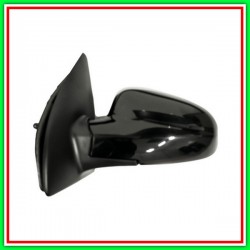 Retrovisore Sinistro A Cavi-Nero-Convesso-Cromato ChevroletDaewoo Kalos-(Anno 2002-2006)