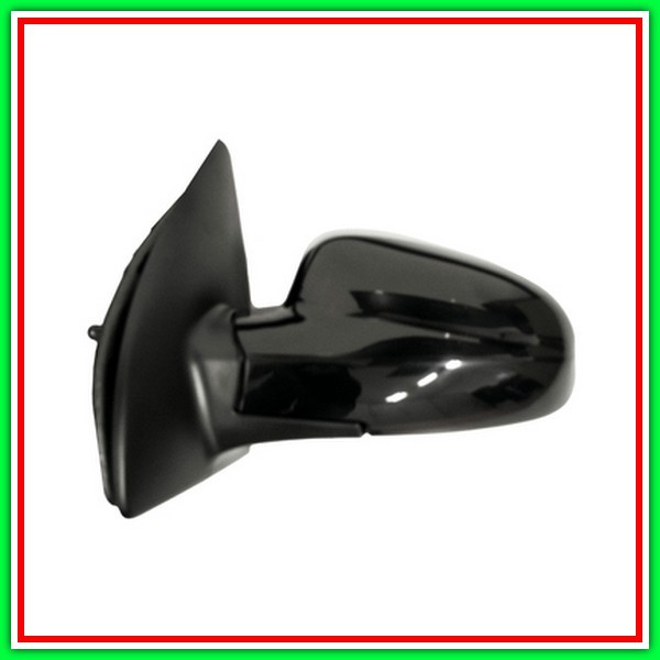 Retrovisore Sinistro A Cavi-Nero-Convesso-Cromato ChevroletDaewoo Kalos-(Anno 2002-2006)