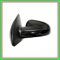 Retrovisore Sinistro Elettrico-Nero-Termico-Convesso-Cromato ChevroletDaewoo Kalos-(Anno 2002-2006)