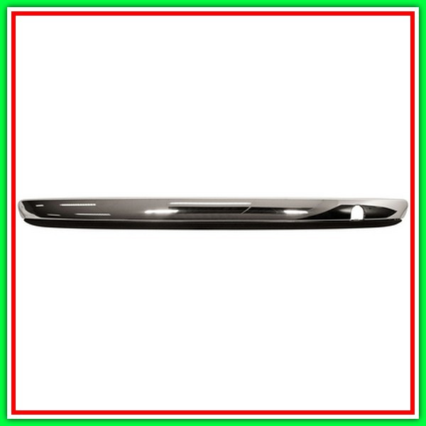 Black Lower Chrome-Molding Central Molding-PARAURTI (2Pezzi) FIAT 500-(Year 2007-2015)