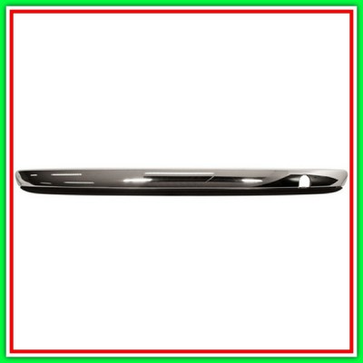 Black Lower Chrome-Molding Central Molding-PARAURTI (2Pezzi) FIAT 500-(Year 2007-2015)