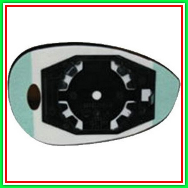 Convessa Chromed Left Mirror Plate FIAT 500-(Year 2007-2015)