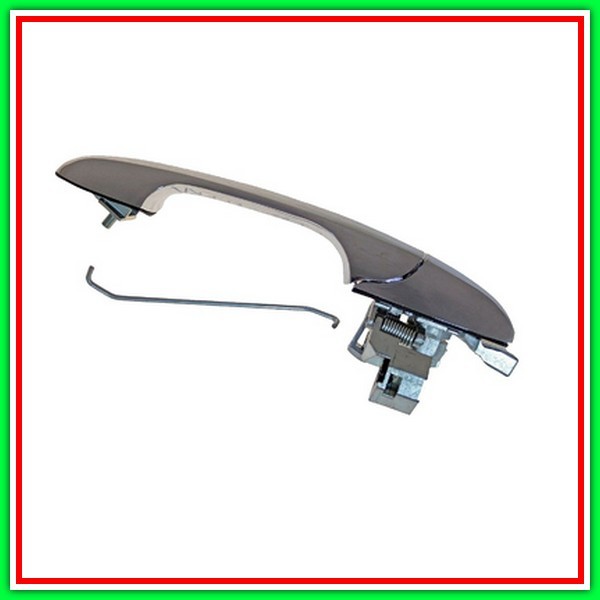 Maniglia Esterna Anteriore Destra Cromata-Con Foro Nottolino Fiat 500-(Anno 2007-2015)