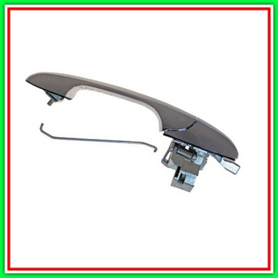 Maniglia Esterna Anteriore Destra Cromata-Con Foro Nottolino Fiat 500-(Anno 2007-2015)