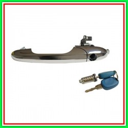 Front Front Handle Left-Chrome-With Set Keys And NOTTOLINO FIAT 500-(Year 2007-2015)