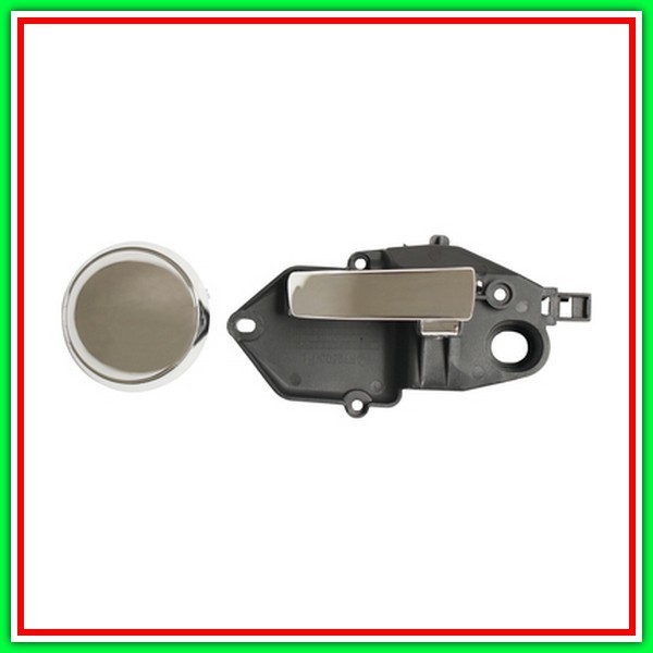 Left-Chrome Front Inner Handle With Mostrina FIAT 500-(Year 2007-2015)