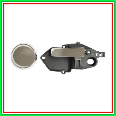 Left-Chrome Front Inner Handle With Mostrina FIAT 500-(Year 2007-2015)