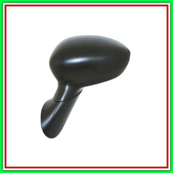 Electrical-Thermal Left Rearview Mirror With Primer-Convex-Chrome-7H5P FIAT 500-(Year 2007-2015)