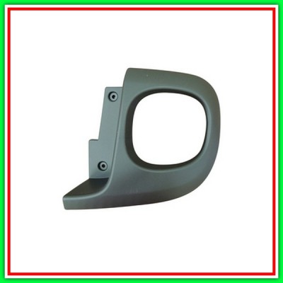 Modanatura Destra Paraurti Posteriore Nera Goffrata Fiat 500 L-(Anno 2012-2017)