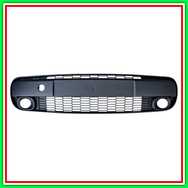 Griglia Centrale Paraurti Anteriore Nera Con Sede Fendi Fiat 500 L-(Anno 2012-2017)