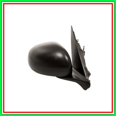 Retrovisore Destro A Cavi-Nero-Con Sonda-Convesso-Cromato-2 Pin Fiat 500 L-(Anno 2012-2017)