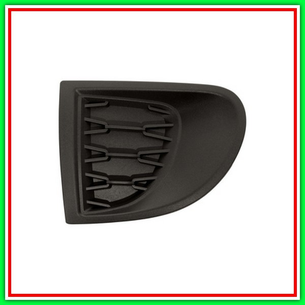 Griglia Inferiore Sinistra Paraurti Anteriore Nera Goffrata Fiat 500 X City Look-(Anno 2015-2018)