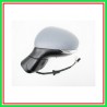 Retrovisore Sinistro Elettrico-Termico Con Primer-Con Fanale-Convesso-Cromato Fiat 500 X City Look-(Anno 2015-2018)