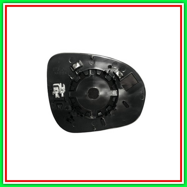 Piastra Specchio Sinistra Convessa-Termica Cromata Fiat 500 X City Look-(Anno 2015-2018)