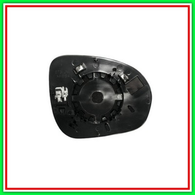 Piastra Specchio Sinistra Convessa-Termica Cromata Fiat 500 X City Look-(Anno 2015-2018)