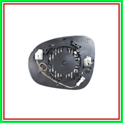 Piastra Specchio Destra Convessa-Con Blis-Termica Cromata Fiat 500 X City Look-(Anno 2015-2018)
