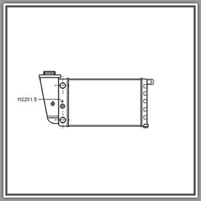 Radiatore Fiat Panda-(Anno 1986-2003)