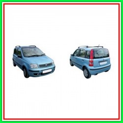 Left-Black Front Door Molding FIAT Panda-(Year 2003-2011)