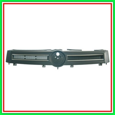 Black Radiator Grille With Chrome Molding FIAT Panda-(Year 2003-2011)