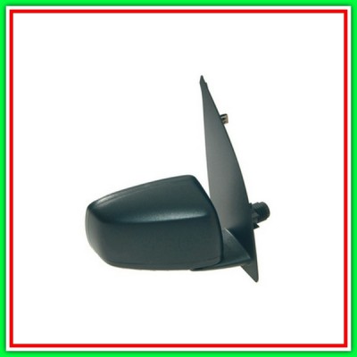 Right RearViewEr Manual Black-Convex-Chrome FIAT Panda-(Year 2003-2011)