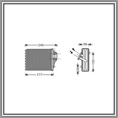 Radiatore Di Riscaldamento Fiat Panda-(Anno 2003-2011)