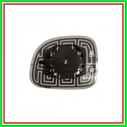 Convex-Thermal Chrome Right Mirror Plate FIAT Panda Climbing 4X4-Natural Power-(Year 2009-2011)