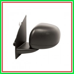 Electric-Black-Convex-Convex Left Rearview Mirror-With 7H5P Probe FIAT Panda Climbing 4X4-Natural Power-(Year 2009-2011)