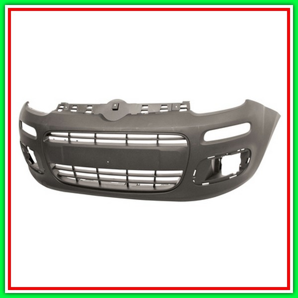 Paraurti Anteriore Nero Goffrato Mod Van Fiat Panda-(Anno 2012 In Poi)