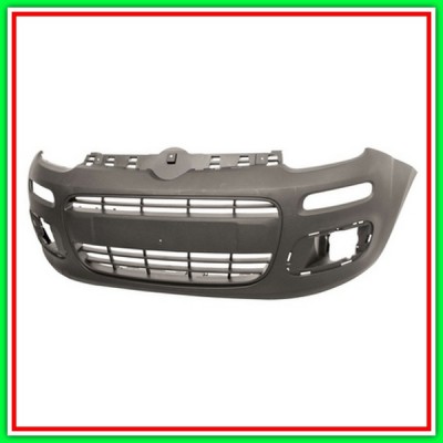 Paraurti Anteriore Nero Goffrato Mod Van Fiat Panda-(Anno 2012 In Poi)