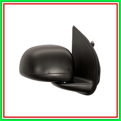 Retrovisore Destro Elettrico-Nero-Convesso-3 Pins Fiat Panda-(Anno 2012 In Poi)