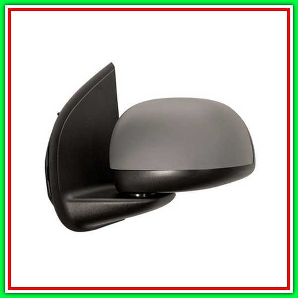 Retrovisore Sinistro Elettrico-Termico Con Primer-Convesso-5 Pins Fiat Panda-(Anno 2012 In Poi)