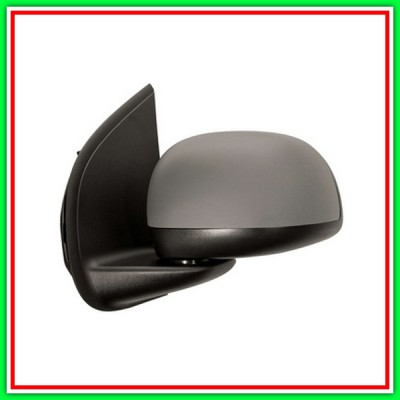 Retrovisore Sinistro Elettrico-Termico Con Primer-Convesso-5 Pins Fiat Panda-(Anno 2012 In Poi)